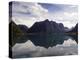 Mountain Reflecting in Fjord Waters, Norway-Michele Molinari-Premier Image Canvas