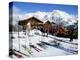 Mountain Restaurant Above Village of Solden in Tirol Alps, Tirol, Austria-Richard Nebesky-Premier Image Canvas