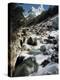 Mountain Stream and Peaks Beyond, Himalayas, Nepal-David Beatty-Premier Image Canvas