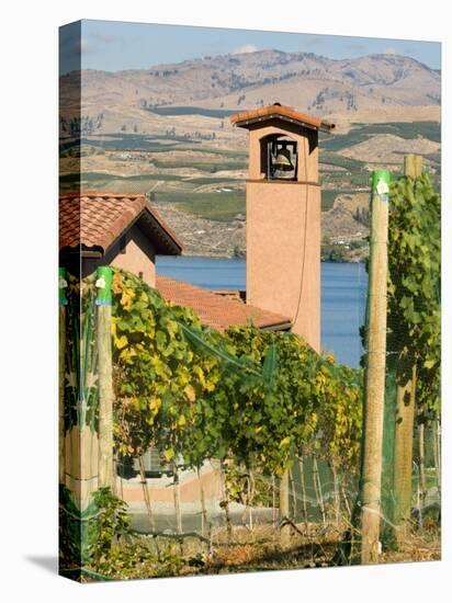 Mountains and Lake Chelan, Columbia Valley Appellation, Washington, USA-Janis Miglavs-Premier Image Canvas