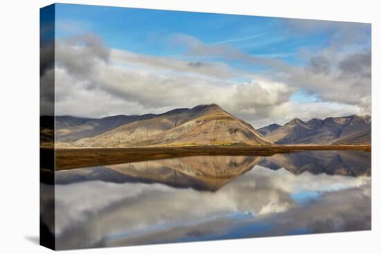 Mountains and reflections in a lake, near Hofn, southeast Iceland, Polar Regions-Nigel Hicks-Premier Image Canvas