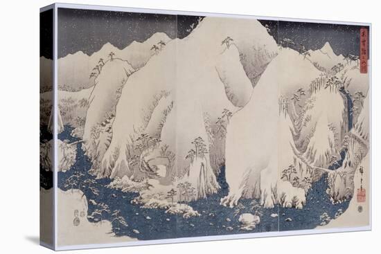 Mountains and Rivers of Kiso', 1857-Utagawa Hiroshige-Premier Image Canvas