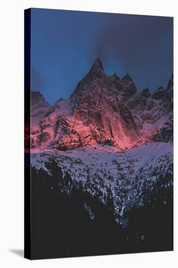 Mountains Of Chamonix, France At Sunset-Lindsay Daniels-Stretched Canvas