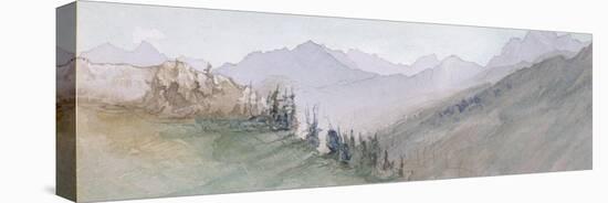 Mountains of Savoy Seen from the Brezon-John Ruskin-Premier Image Canvas