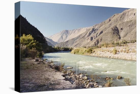 Mountains, Stream and Vineyards, Elqui Valley, Chile, South America-Mark Chivers-Premier Image Canvas