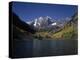 Mountains with Sky and Water, Maroon Bells, CO-Chris Rogers-Premier Image Canvas