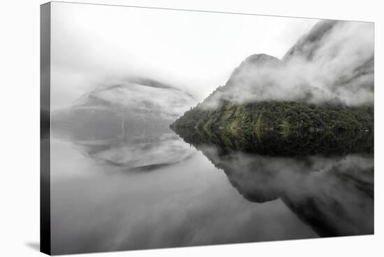 Mountainside Reflections-Nathan Secker-Stretched Canvas
