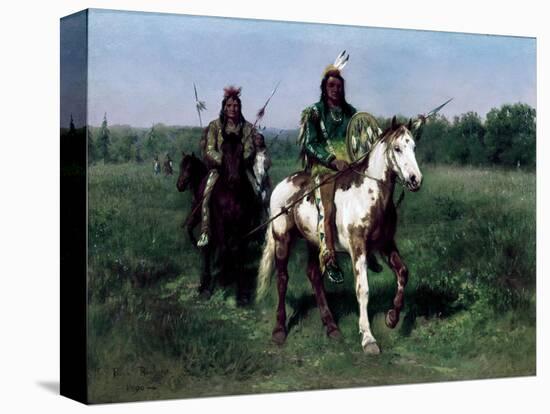 Mounted Indians Carrying Spears-Rosa Bonheur-Premier Image Canvas