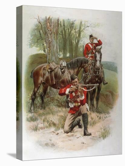 Mounted Infantry-Frank Dadd-Stretched Canvas