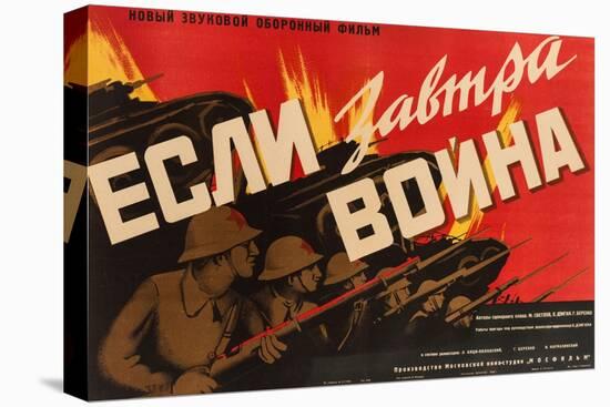 Movie Poster If Tomorrow War Comes, Anonymous .1938 (Lithograph)-Anonymous Anonymous-Premier Image Canvas