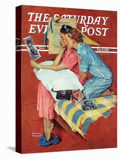 "Movie Star" Saturday Evening Post Cover, February 19,1938-Norman Rockwell-Premier Image Canvas
