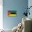 Mozambique Flag Design with Wood Patterning - Flags of the World Series-Philippe Hugonnard-Stretched Canvas displayed on a wall