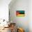 Mozambique Flag Design with Wood Patterning - Flags of the World Series-Philippe Hugonnard-Stretched Canvas displayed on a wall