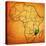 Mozambique on Actual Map of Africa-michal812-Stretched Canvas