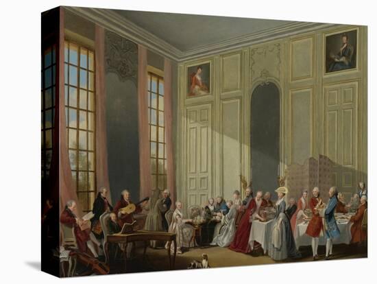 Mozart Giving a Concert in the Salon Des Quatre-Glaces at the Palais Du Temple-Michel Barthélemy Ollivier-Premier Image Canvas
