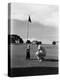 Mr. Ainar Westley and His Son Mike on the Golf Course at the Canlubang Sugarcane Plantation-Carl Mydans-Premier Image Canvas