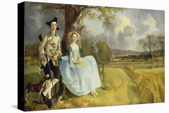 Mr and Mrs Andrews. About 1750-Thomas Gainsborough-Premier Image Canvas