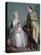 Mr and Mrs Custance of Norwich and their Daughter Frances, C.1786-Sir William Beechey-Premier Image Canvas