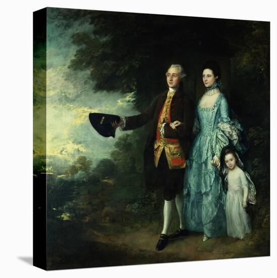 Mr. and Mrs. George Byam and Their Eldest Daughter, Selina, circa 1764-Thomas Gainsborough-Premier Image Canvas