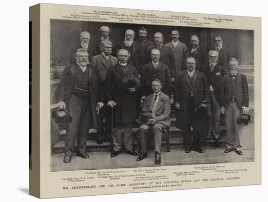 Mr Chamberlain and His Chief Assistants at the Colonial Office and the Colonial Premiers-null-Premier Image Canvas