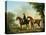 Mr. Crewe's Hunters with a Groom Near a Wooden Barn-George Stubbs-Premier Image Canvas