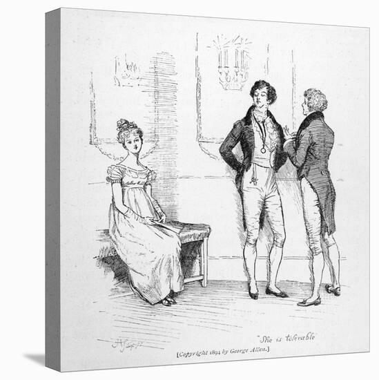 Mr. Darcy Finds Elizabeth Bennet Tolerable-Hugh Thomson-Premier Image Canvas
