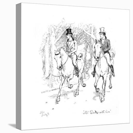 Mr. Darcy with Him', Illustration from 'Pride and Prejudice' by Jane Austen, Edition Published in?-Hugh Thomson-Premier Image Canvas