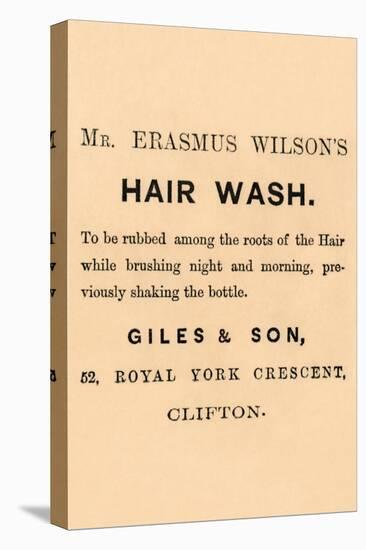 Mr. Erasmus Wilson's Hair Wash-null-Stretched Canvas