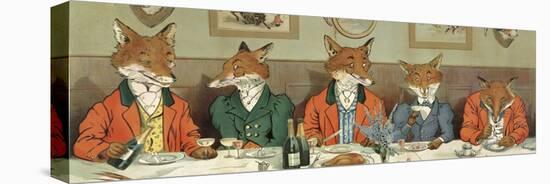 Mr. Fox's Hunt Breakfast-H Neilson-Stretched Canvas
