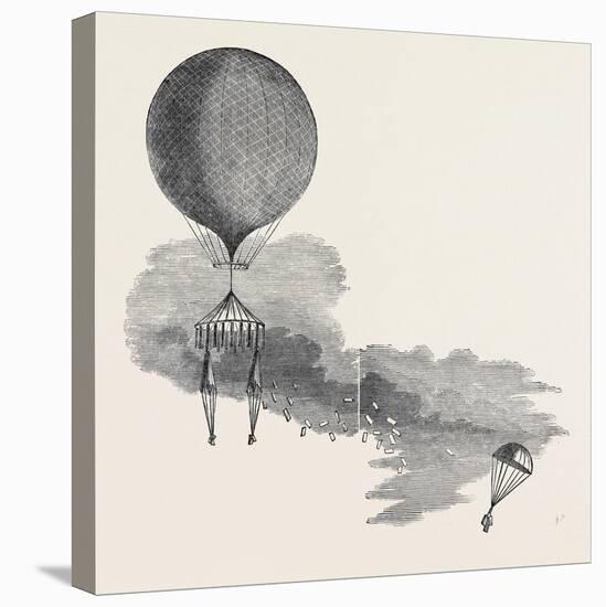 Mr. Green's Signal Balloon, Dispatches, and Parachute, for the Arctic Expedition-null-Premier Image Canvas