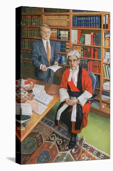 Mr Justice Moses with his Clerk John Furey, 2000-Vincent Yorke-Premier Image Canvas