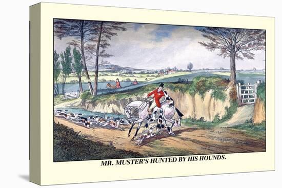 Mr. Muster's Hunted by His Hounds-Henry Thomas Alken-Stretched Canvas