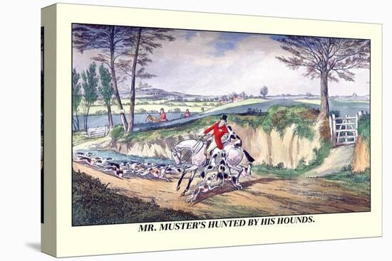 Mr. Muster's Hunted by His Hounds-Henry Thomas Alken-Stretched Canvas