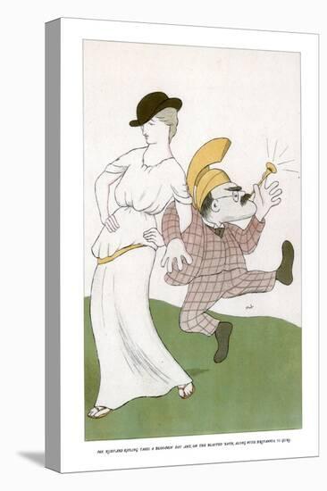 Mr Rudyard Kipling Takes a Bloomin Day Aht, on the Blasted 'Eath... 1904-Max Beerbohm-Premier Image Canvas