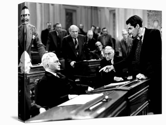 Mr. Smith Goes To Washington, Claude Rains, James Stewart, 1939, Senate Debate-null-Stretched Canvas
