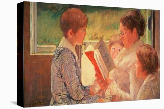 Mrs. Cassatt Reading to Her Grandchildren, 1888-Mary Cassatt-Premier Image Canvas