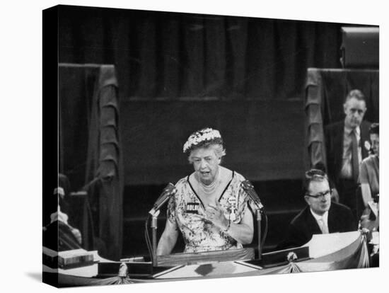 Mrs. Eleanor Roosevelt Speaking at the National Democratic Convention-null-Premier Image Canvas