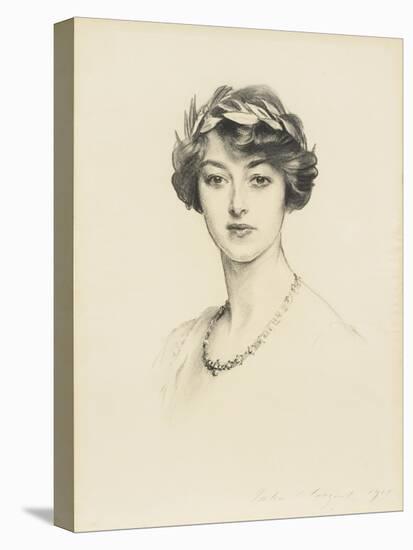 Mrs Gilbert Russell, 1911 (Charcoal on Cream Laid Paper)-John Singer Sargent-Premier Image Canvas