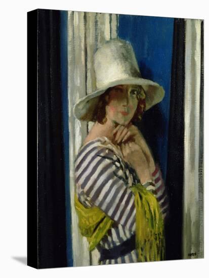 Mrs Hone in a Striped Dress, 1912-Sir William Orpen-Premier Image Canvas