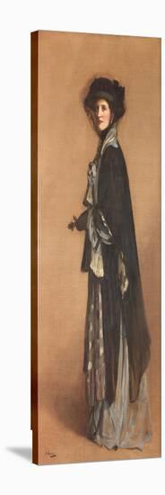 Mrs Katherine Vulliamy, 1908 (Oil on Canvas)-John Lavery-Premier Image Canvas