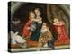 Mrs Leathart and Her Three Children, C.1863-65-Arthur Hughes-Premier Image Canvas