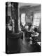 Mrs. Lyndon B. Johnson Eating Lunch with School Kids-Stan Wayman-Premier Image Canvas