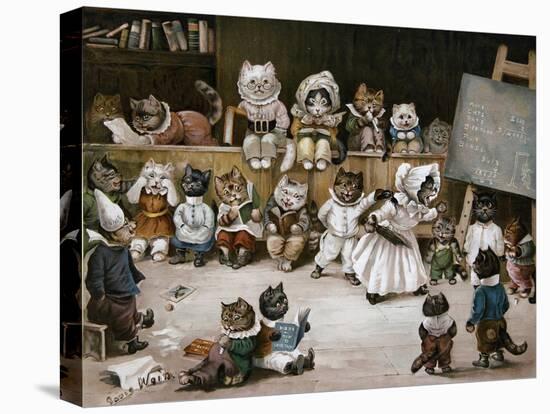 Mrs Tabitha's Cats' Academy, 1895-Louis Wain-Premier Image Canvas