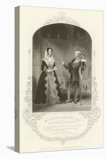 Mrs Ternan and Mr Lewis Ball as the Countess Rousillon and Her Clown-null-Premier Image Canvas