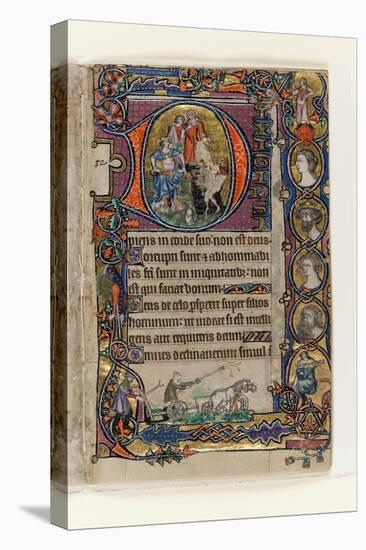 MS 1-2005, fol. 77r: David and the Fool-English School-Premier Image Canvas