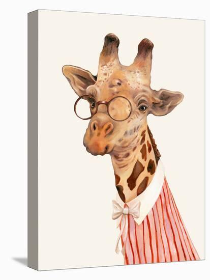 Ms. Giraffe-Animal Crew-Stretched Canvas