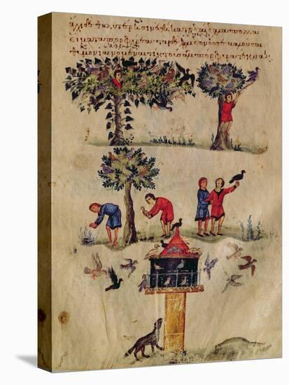 Ms Grec 479 Hunting for Birds, Illustration Probably from the Ixeutika by Oppian-Italian-Premier Image Canvas