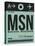 MSN Madison Luggage Tag I-NaxArt-Stretched Canvas