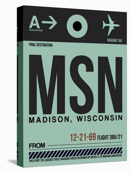 MSN Madison Luggage Tag I-NaxArt-Stretched Canvas