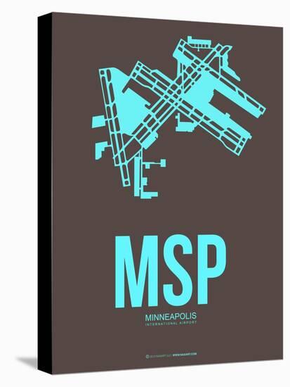 Msp Minneapolis Poster 1-NaxArt-Stretched Canvas